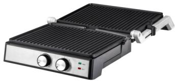 Indoor Detachable 4 Slice Plates Stainless Steel Electric Panini Contact Press Grill