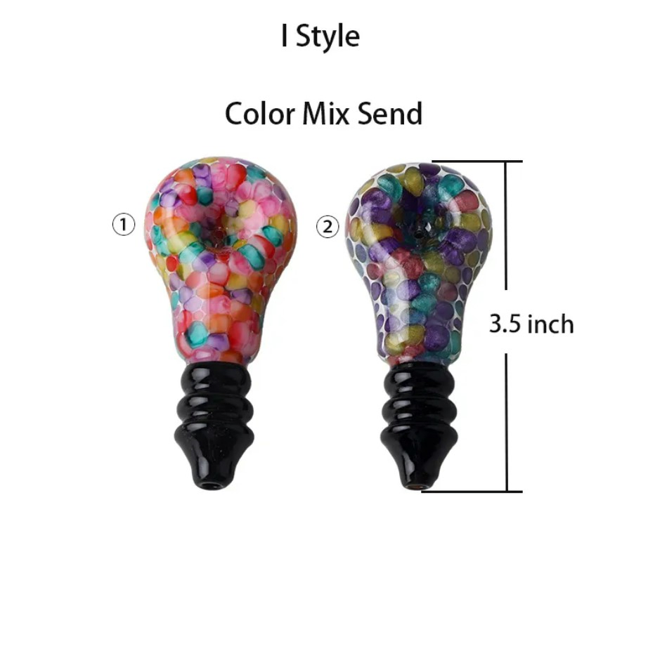 4.0-4.6 Inch Windmill Lollipop Color Spoon Hand Pipe Colorful Glass Pipe Mini Hand Glass Smoking Pipes