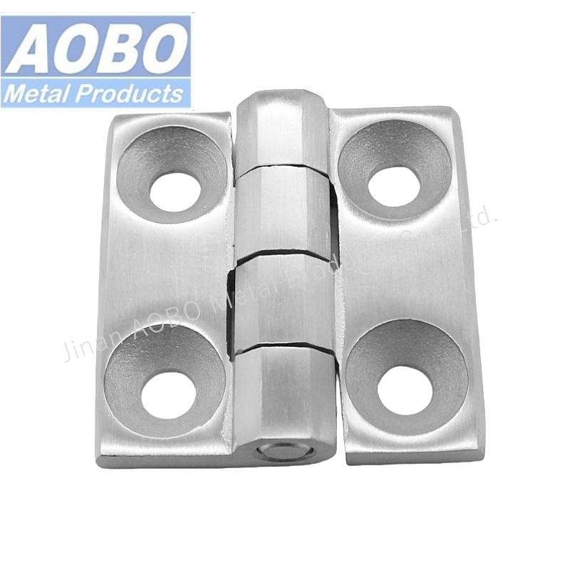 Stainless Steel 60X60mm Distribution Cabinet Door SS316 Thickened Open Die Casting Flat Hinge with Holes Countersunk Screw M6 for Electrical Cabinet