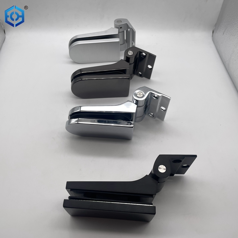 Silver Aluminum Glass to Wall Pivot Hinge for Interior Glass Door