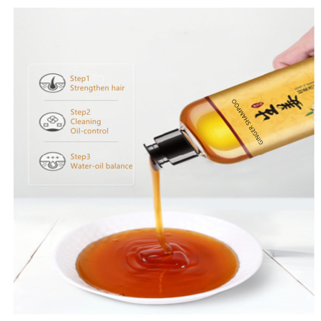 Private Label Silky Delicate Gentle Care Growth Anti-Hair Loss Ginger Hair Shampoo