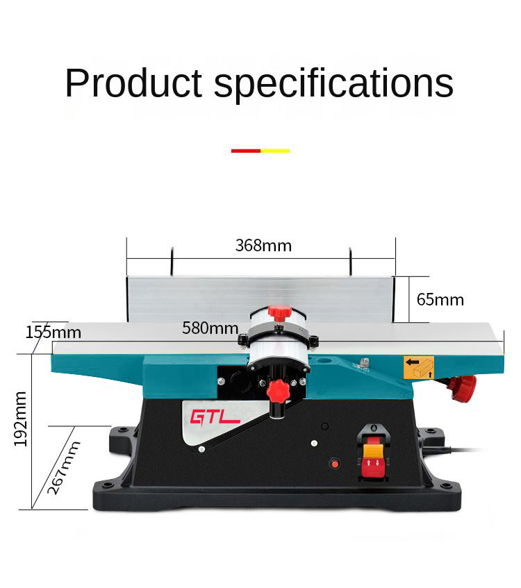 8" 2 in 1 Combine Thicknesser Corded Benchtop Thickness Planer (TP003-8)