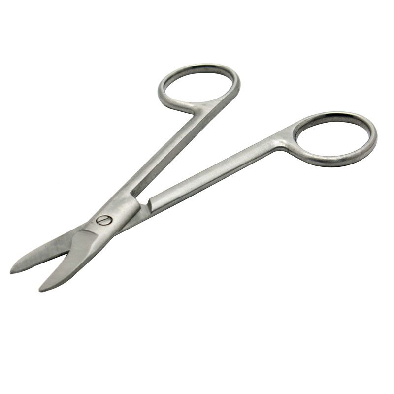 3.5mm Thickness 4.5inch Long Handle Stainless Steel Pet Scissors