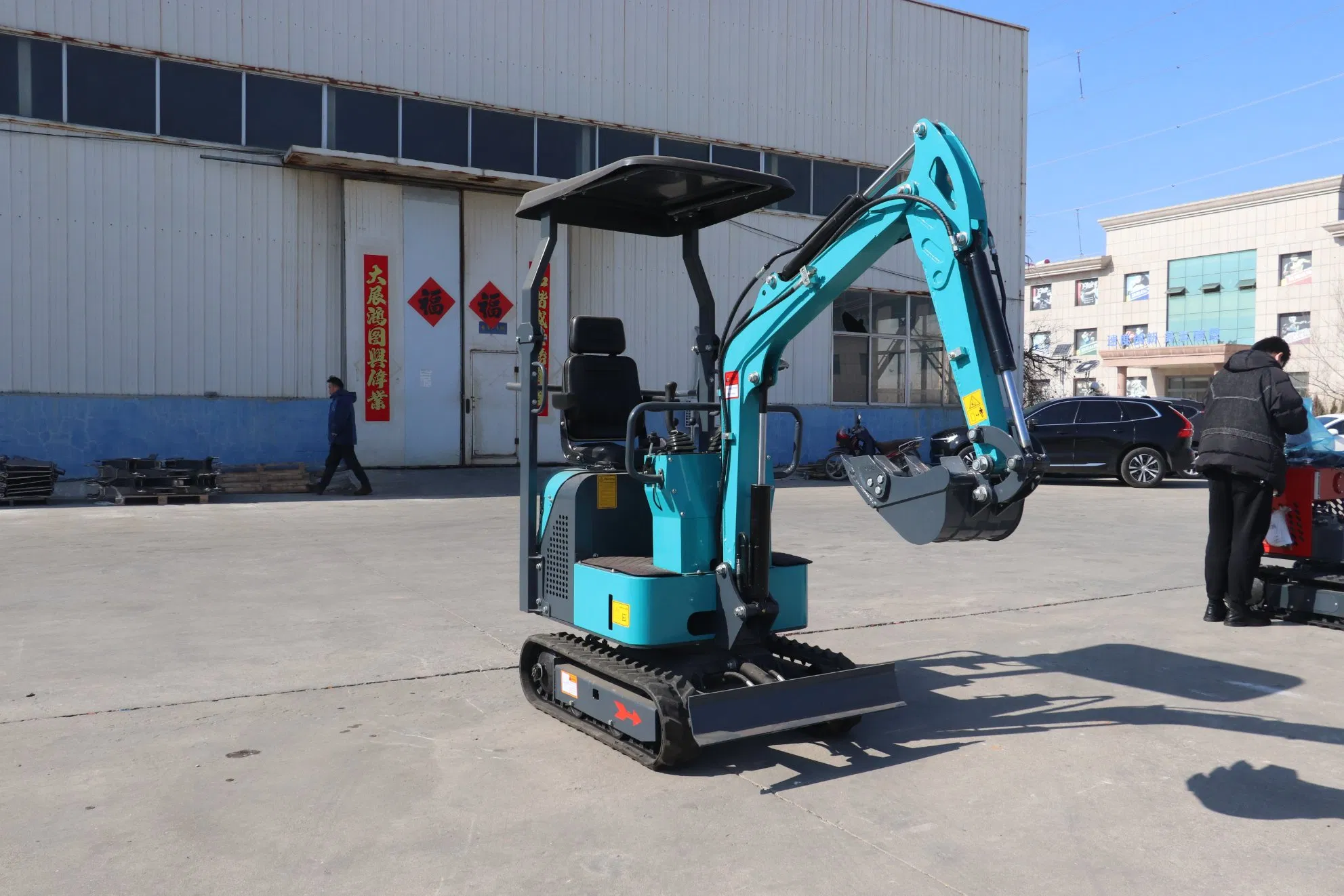 China Digger Hydraulic Crawler 1ton 1.5ton Mini Diesel Excavator with Best Price