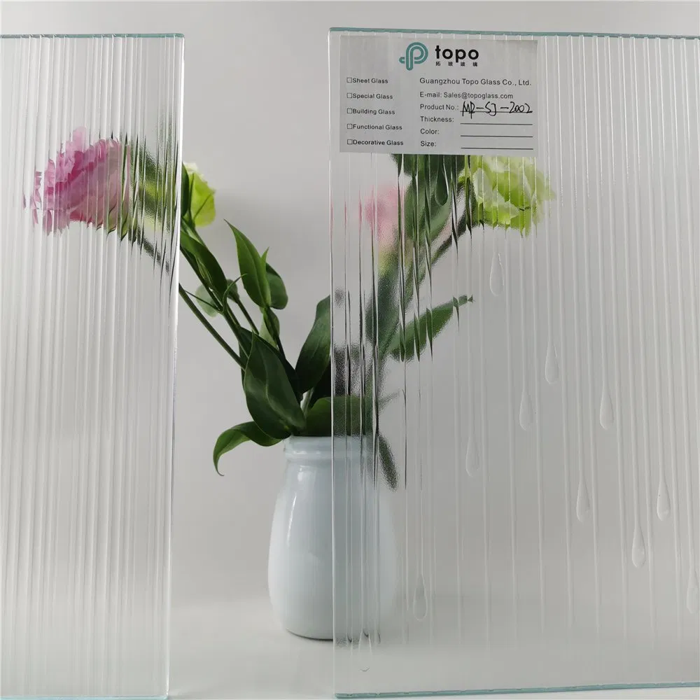 6mm/8mm/10mm/12mm15mm/19mm Stylish and Beautiful Fusedpattern Glass for Bathroom Decoration Glass (MR-SJ-2002)
