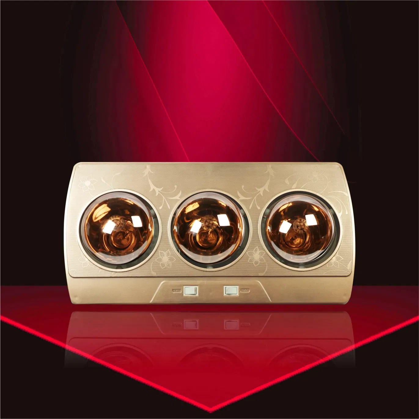 Energy Efficient Bathroom Heater Fan with Auto Shut off with 3 Lamp