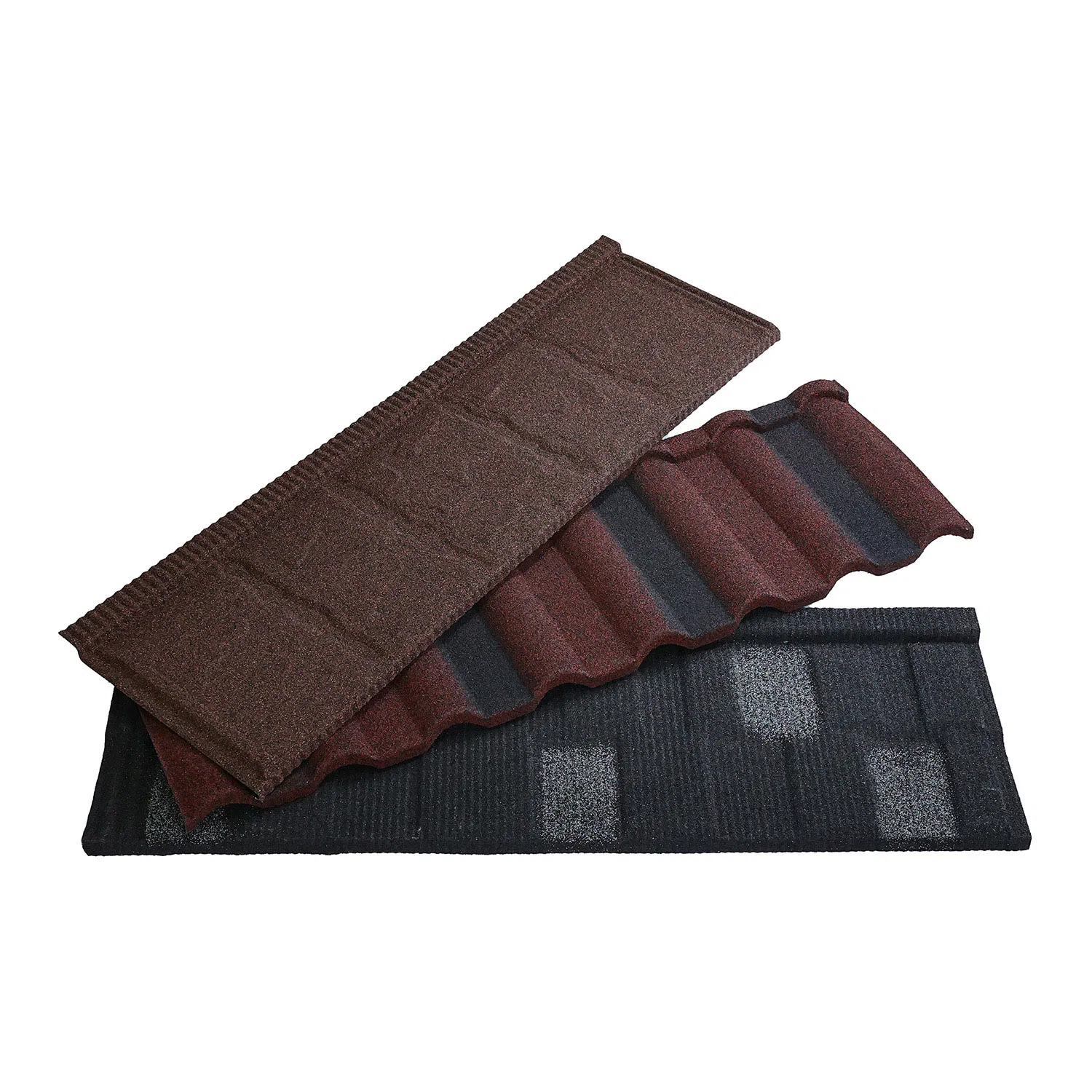 Interlocking Panels Classical Type Galvalume Color Stone Coated Metal Roof Tile for Export