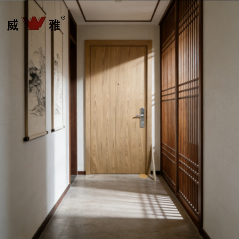 Premium Solid Wood Core with Advanced Fire Retardant Treatment Interior Passage Wooden Door