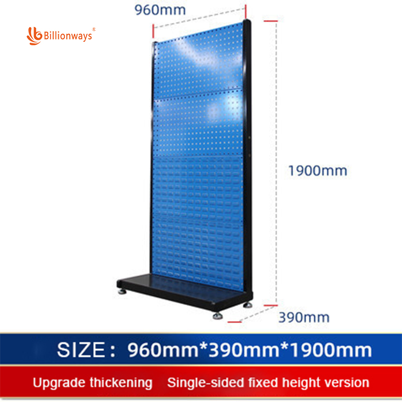 Floor Stand Pegboard Garage Tool Rack for Hardware Store Customization