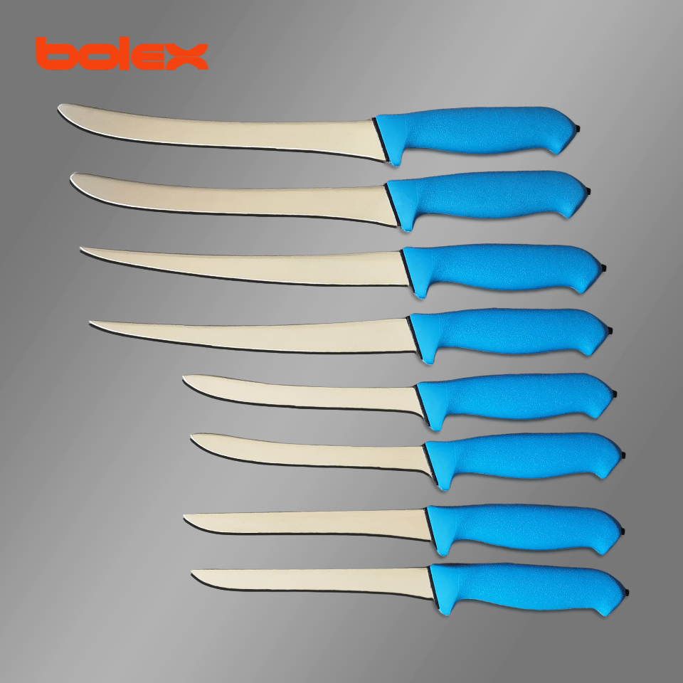 Fish Filleting Knife Seafood Fishery Food Fish Processing Knives and Tools Camping Outdoor Knives and Tools Produced by Bolex Cutlery China