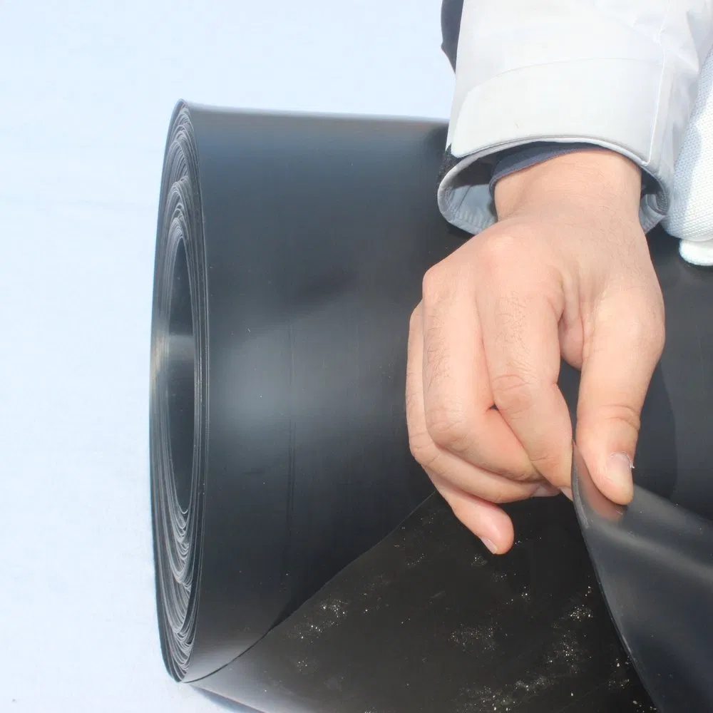 Pond Liner Waterproof Sheet Fish Farm Good Flexibility Single Sided Construction Use Geomembrane Agricultural Fish Shrimp Farming HDPE Geomembrane