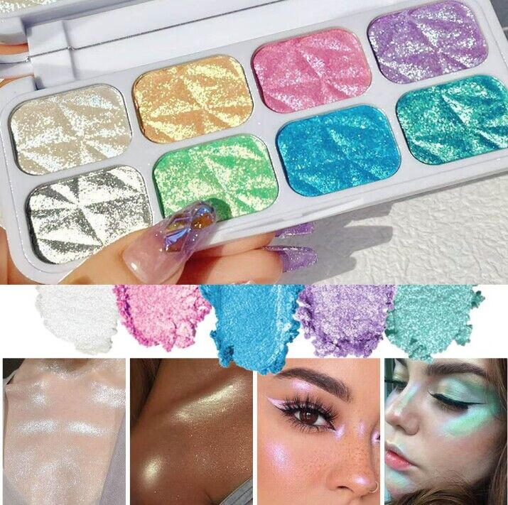 OEM Chameleon Glitter Eye Cosmetic Long Lasting Vegan High Pigment Eye Shadow Palette