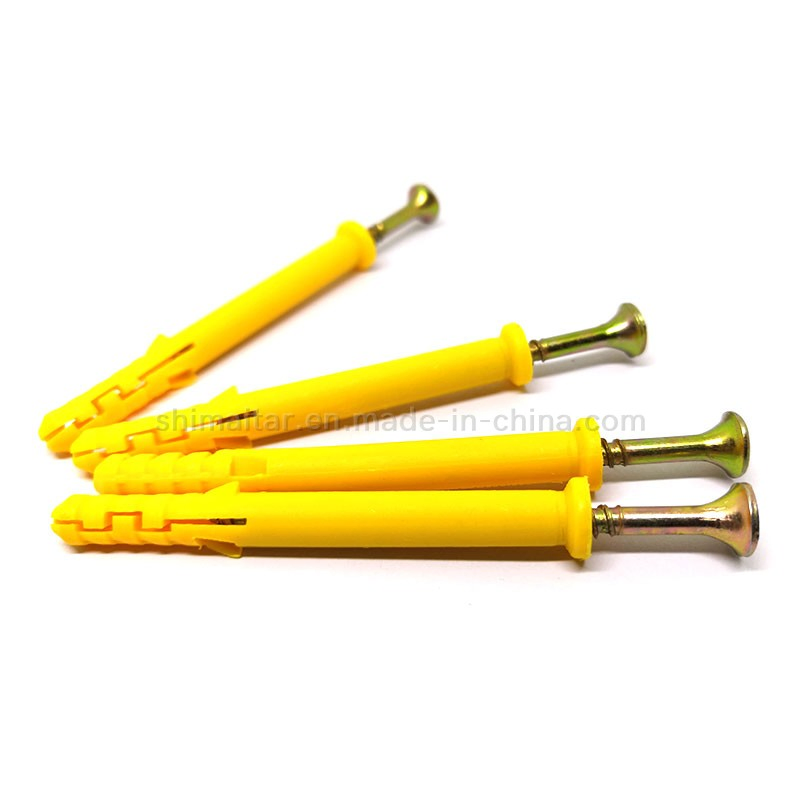 Пластиковые анкерные дюбели с винтами для бетона и кирпича