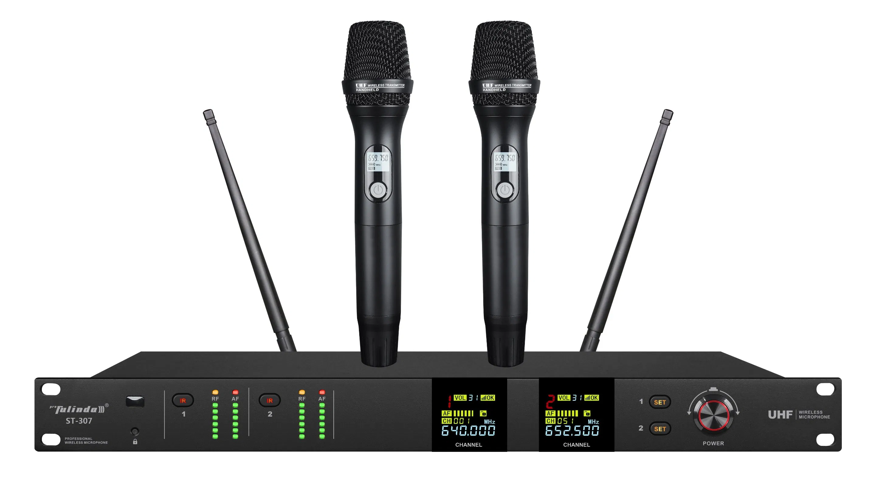 Беспроводной микрофон ST-307 с панелью управления