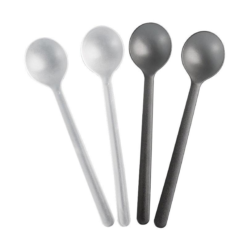 Transparent Biodegradable Cfood-Safe Disposable Cutlery Camping Picnics Compostable Plastic Spoon