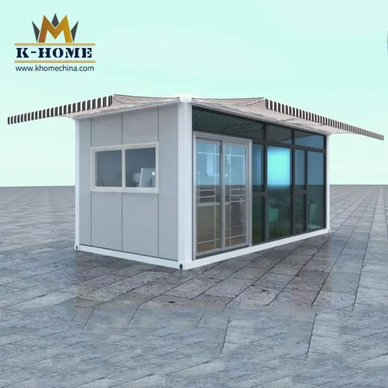Portable Home Movable Container Snack Shop with Glass Wall