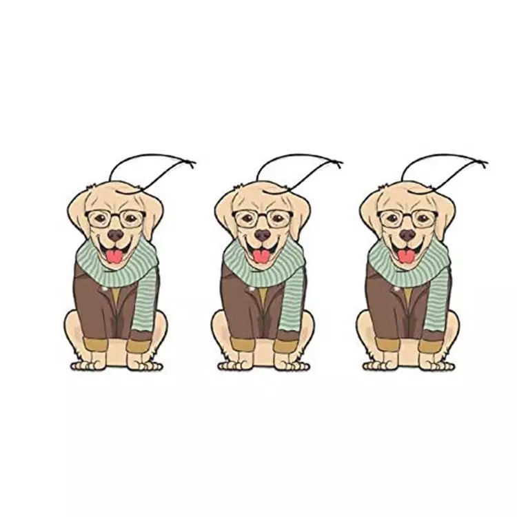 China Factory Direct Sale Long Lasting Scents Hanging Paper Air Freshener Custom Logo for Car