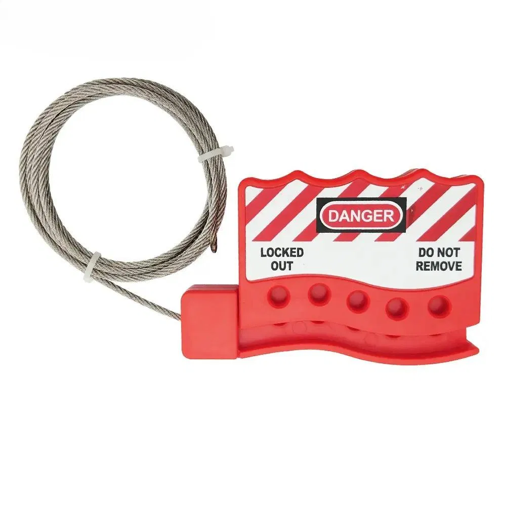 Universal Stainless Steel Cable Lockout Device for Equipment Safety