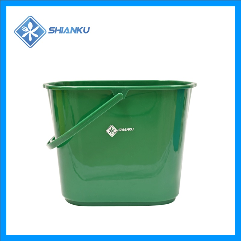 Shianku Commercial 14L Graduated Floor Car Wash Cleaning Square Bucket