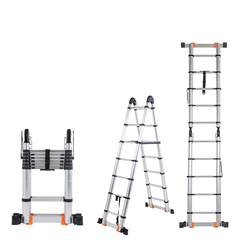 Folding Extension Collapsible Aluminum Telescopic Ladder Foldable