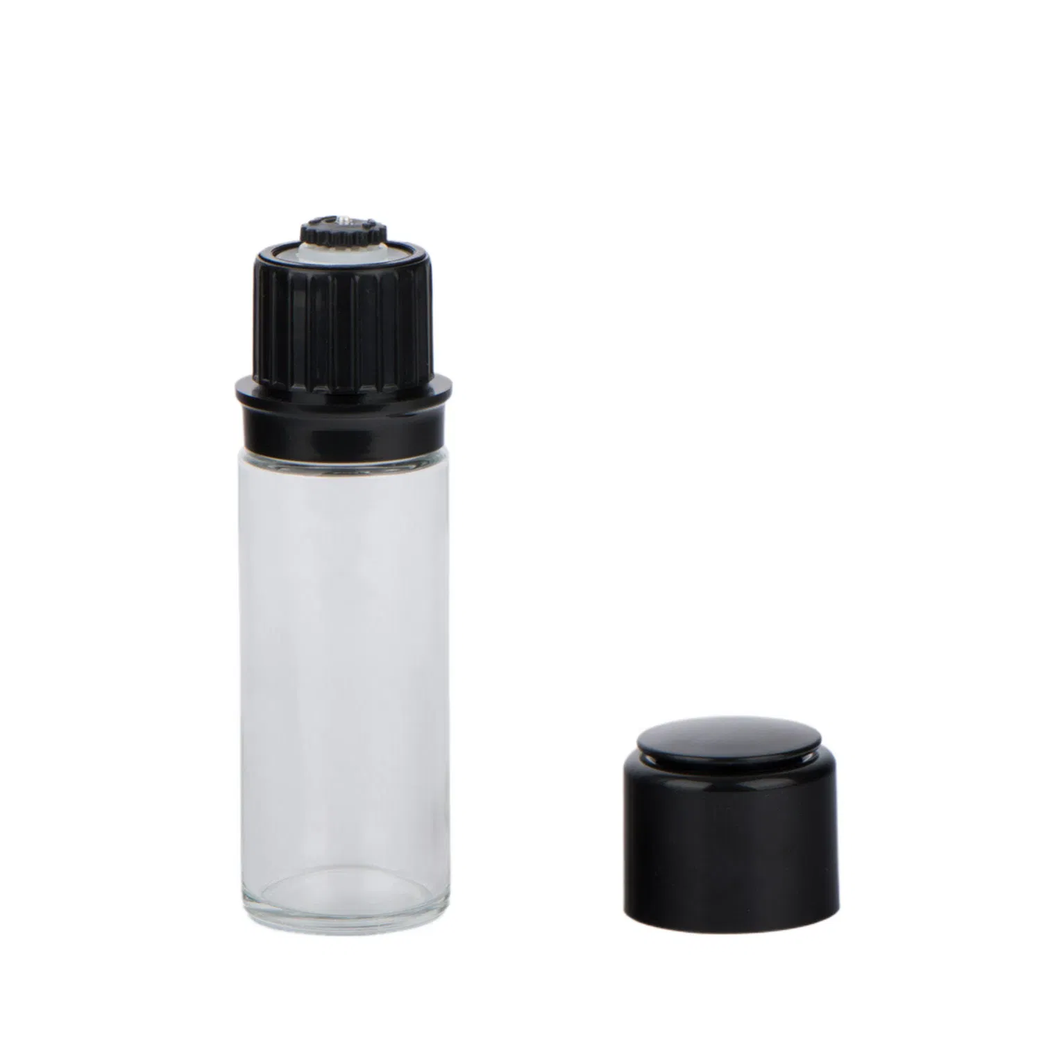 Household Glass Spice Grinder with Metal Lid for Pepper