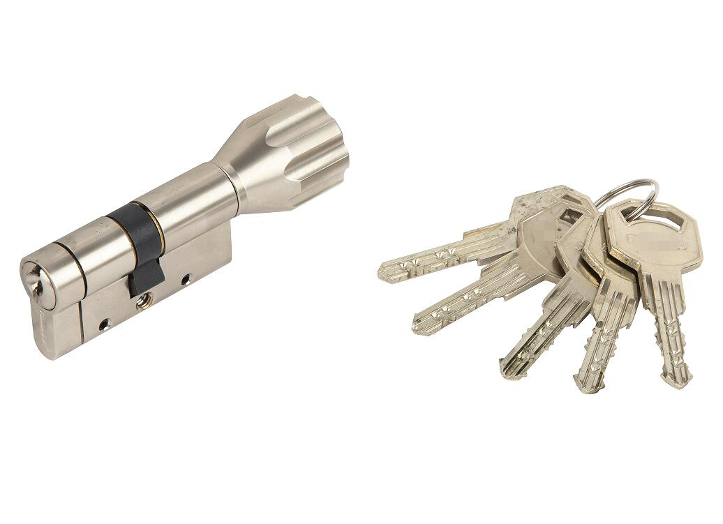 Euro Style High Security Big Knob Brass Key Cylinder
