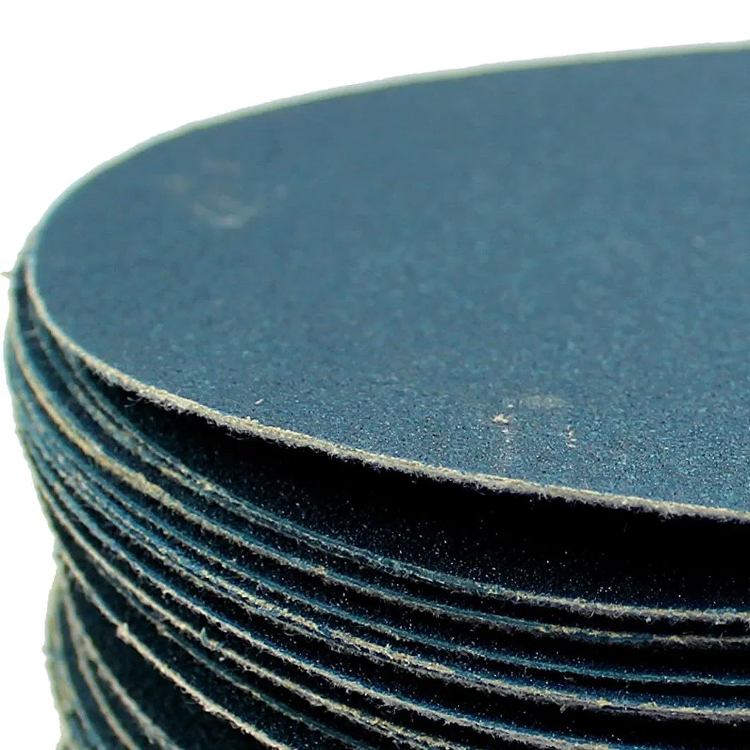 125mm 5'' 6-Inch No-Hole Blue Purple Red Hook and Loop Sanding Sand Abrasives Discs 180-Grit, Abrasive Sandpaper for Automotive and Woodworking