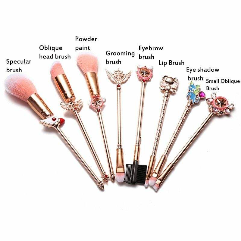Cute Makeup Brush Set Soft Bristles Cosmetic Tool Kit for Beauty