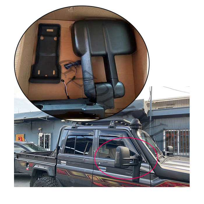 Электрический регулируемый верхний стеклянный зеркал для Toyota Land Cruiser 70 (1984-2022)