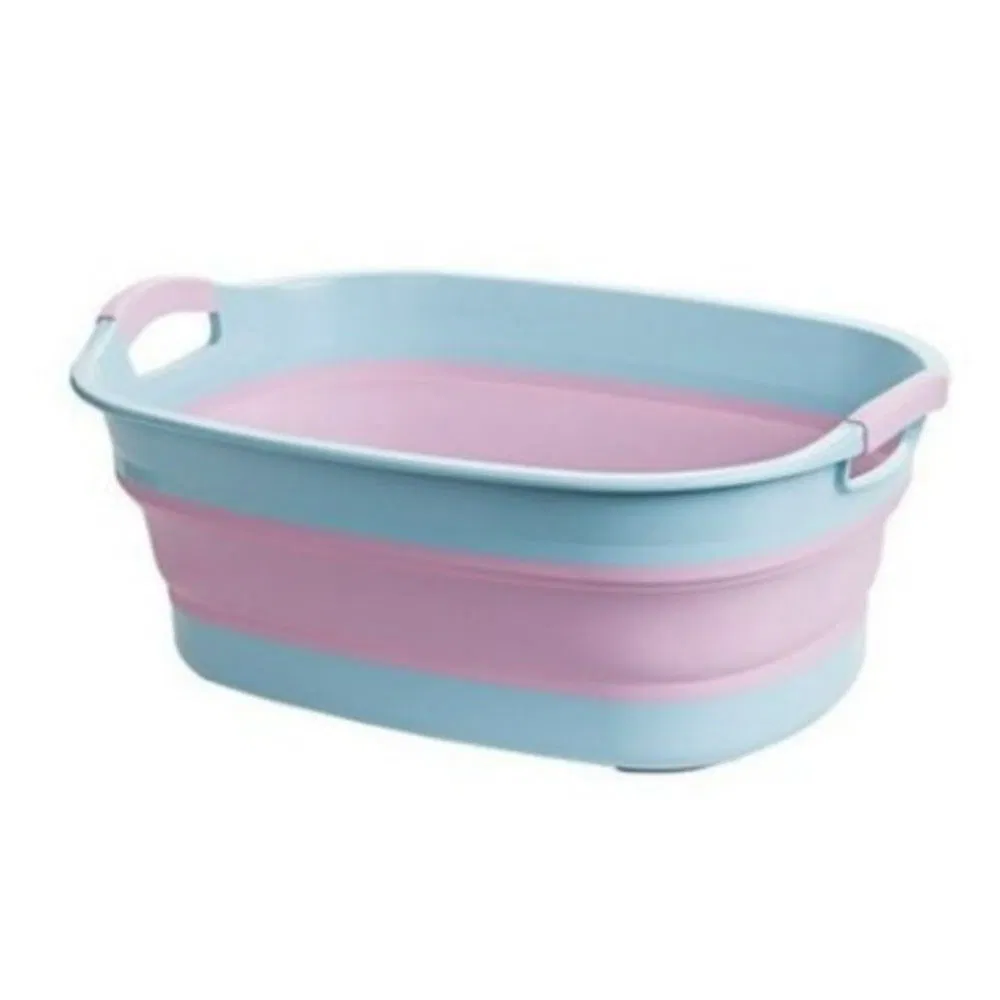 Quality Guaranteed Silicone Folding Soaking Baby Laundry Tub Portable Bathtub