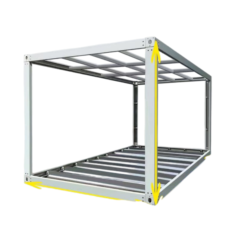 Frame Structure Prefabricated Staff Dormitory Tiny Storehouse Prefab Apartment Modular Residential Green Foldable Mobile Folding Portable House Frame