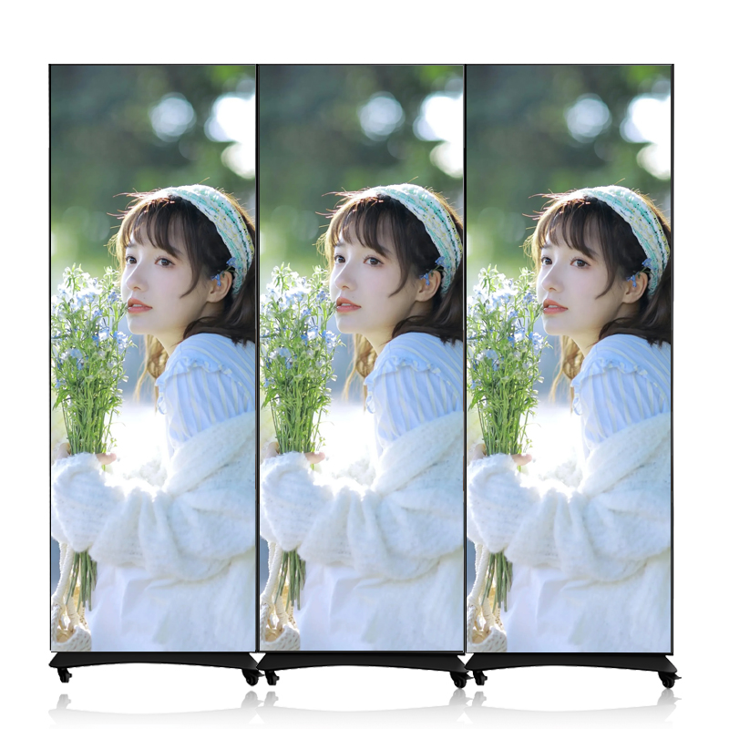 4G WiFi USB Movable Mirror Poster P2 Indoor LED Mirror Display