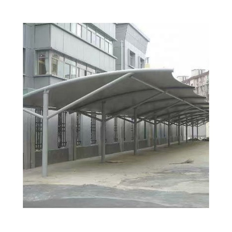 PVC Tensile Steel Fabric PVDF Parking Lot Shade Tent Building Stretched Tension Large Roof Exhibition Advertising Event Aluminum Membrane Structure