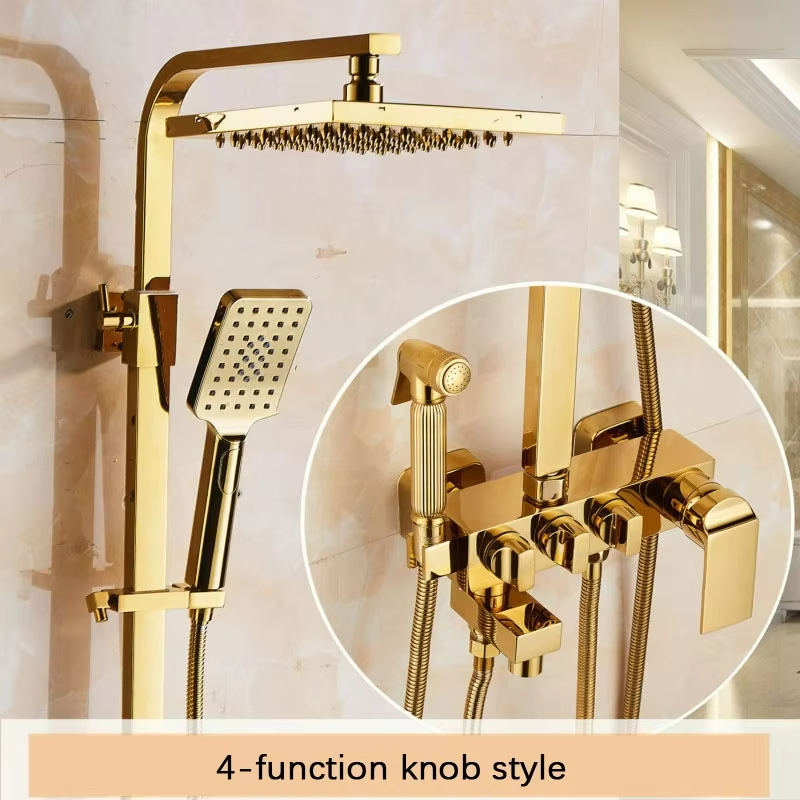 Смеситель для ванны термостатический настенный с цифровым душем