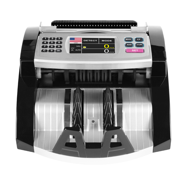 Bill Counter Mix Value Money Counting Machine Banknote Counter Money Detector Bill Counting Machine Financial Equipment Cash Counting Machine