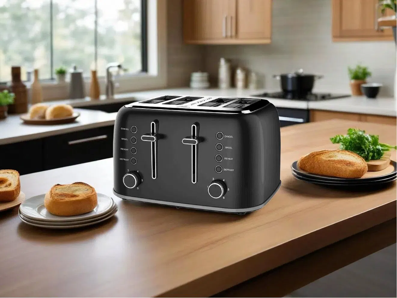 Versatile 4 Slice Toaster for Perfectly Toasted Bread Every Time