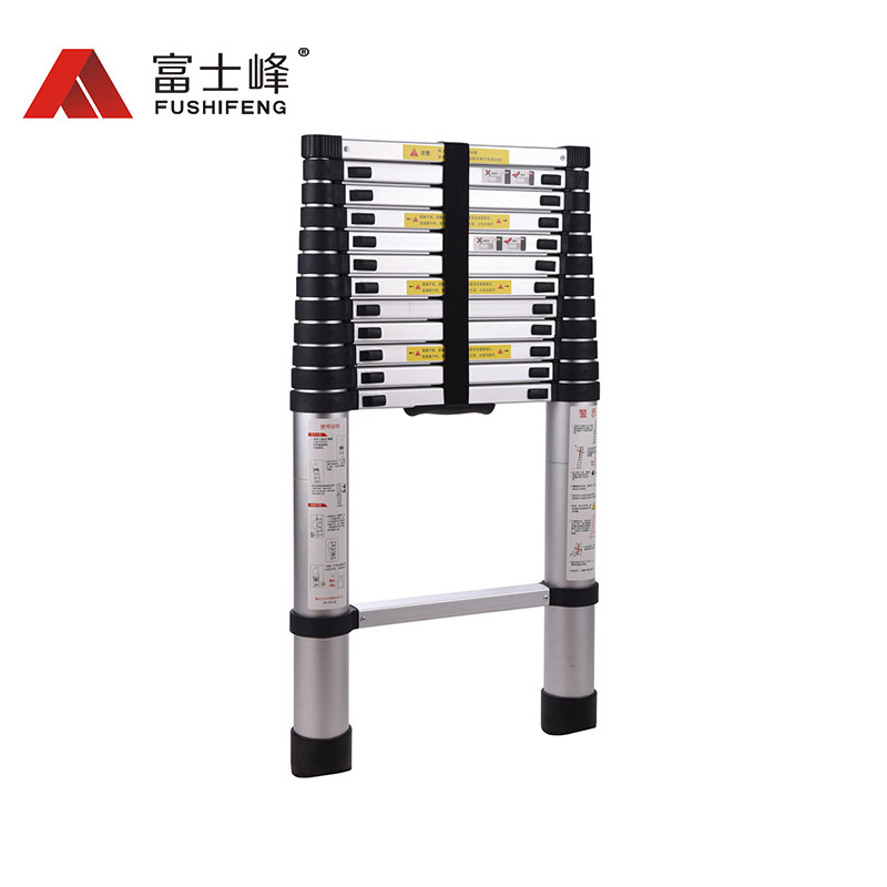 High Quality Aluminum 4.4m Telescopic Ladder with 14 Steps