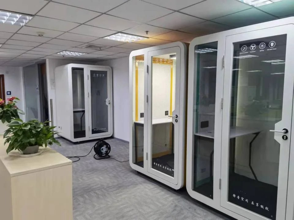 Quiet Acoustic Soundproof Steel Frame Phone Booth for Office Indoor Recording Studio for Home Outdoor Use Big Size Apartments
