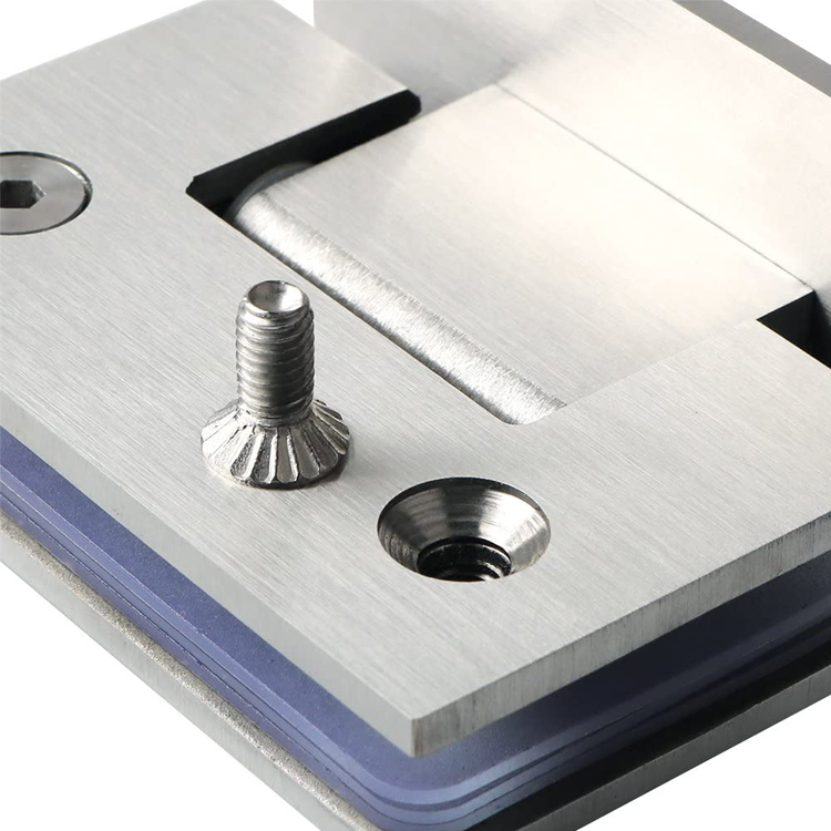 Factory Degree Glass Shower Door Hinge Patch Fitting for 1/2" - 3/8" Glass