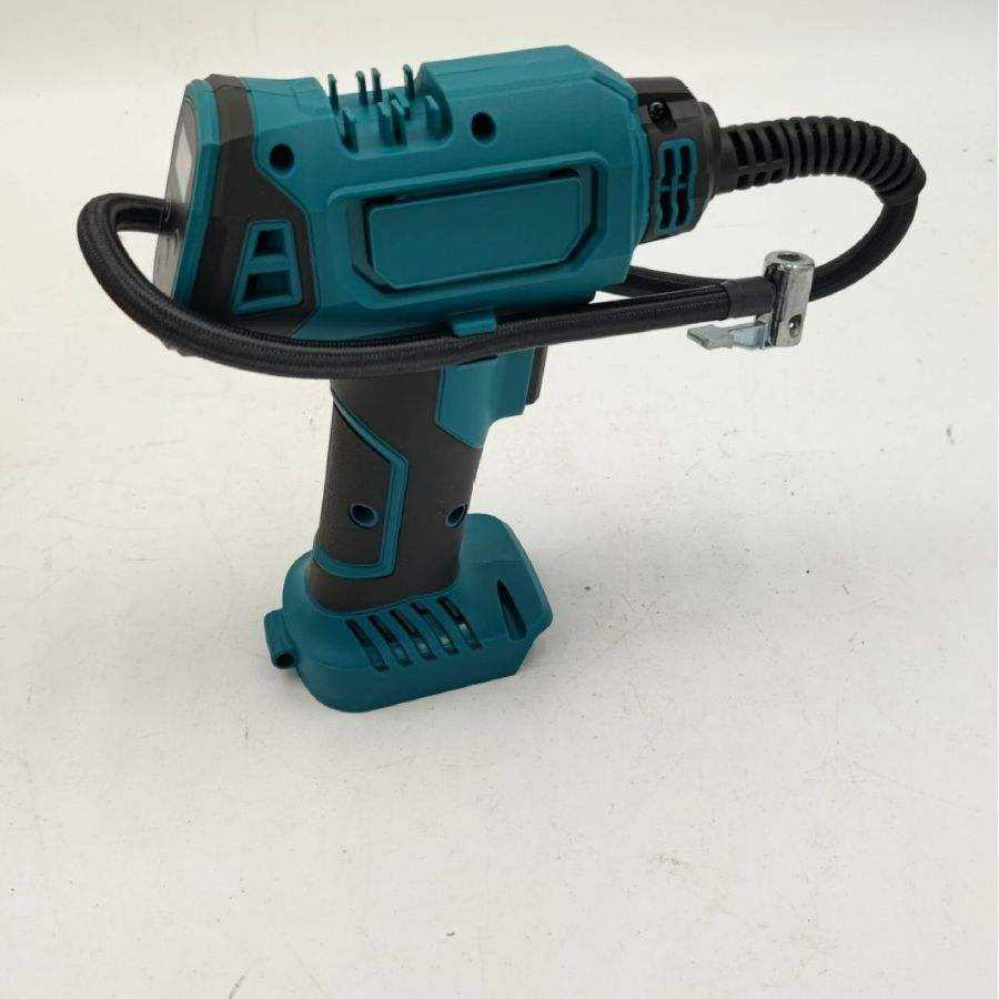 Портативный автомобильный компрессор 21В с LED-фонарем