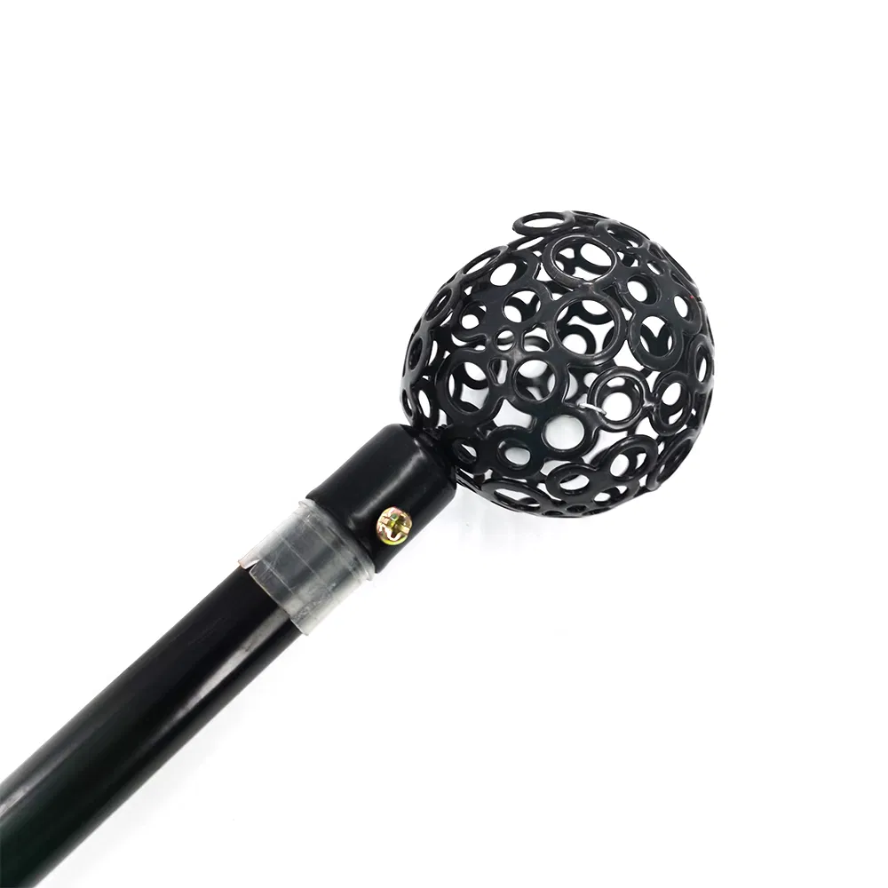 Good Quality Long Stainless Steel Curtain Rod Adjustable Rod with Shower Curtain