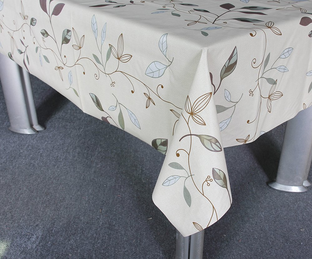 PVC Printed Table Cloth with Nonwoven Backing for Wedding
