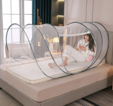 Single Person Automatic Summer Outdoor Pop-up Mosquito Net Tent Foldable & Waterproof with Ventilation