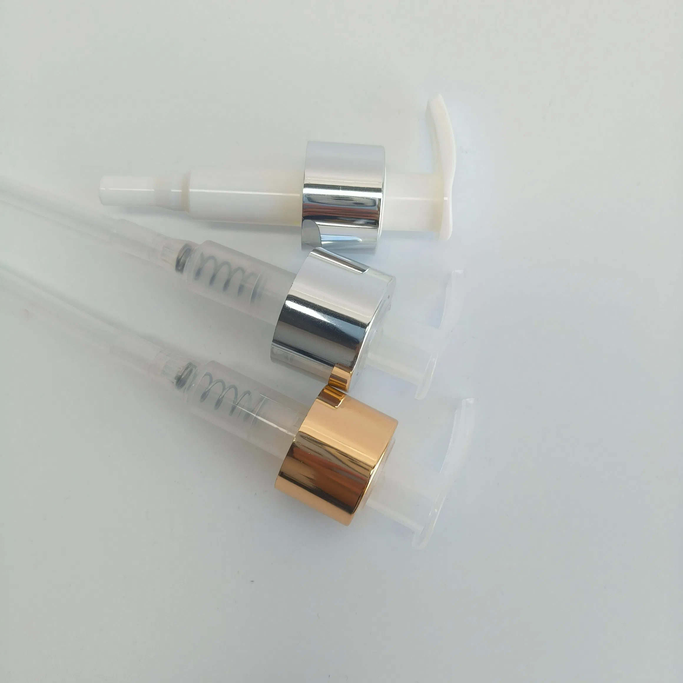 China Factory Lotion Dispenser Pump Gold Aluminium Lotion Pump