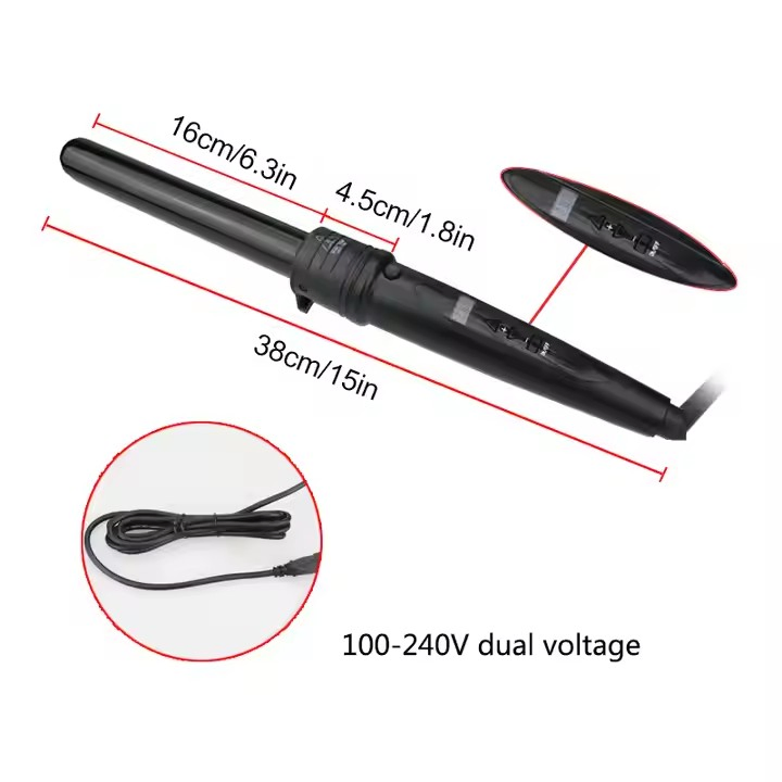 High Quality Interchangeable Hair Curling Iron 5 in 1 Ceramic Curler Wand LCD Display Waver Hair Curler Iron