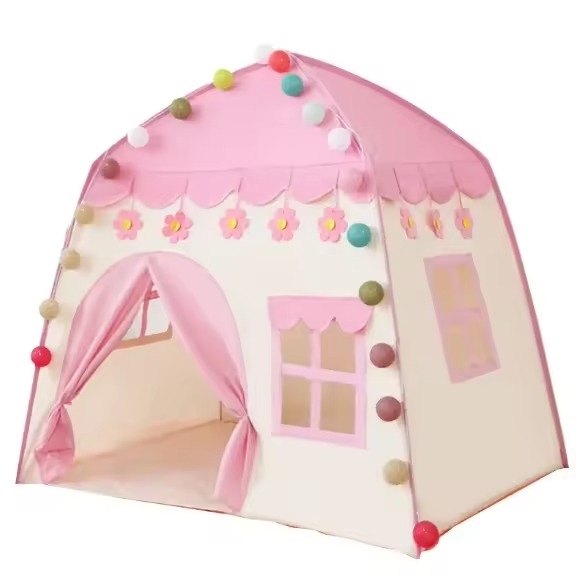 Children's Tent Indoor Outdoor Games Garden Tipi Princess Castle Folding Cubby Toys Tents Enfant Room House Teepee Playhouse
