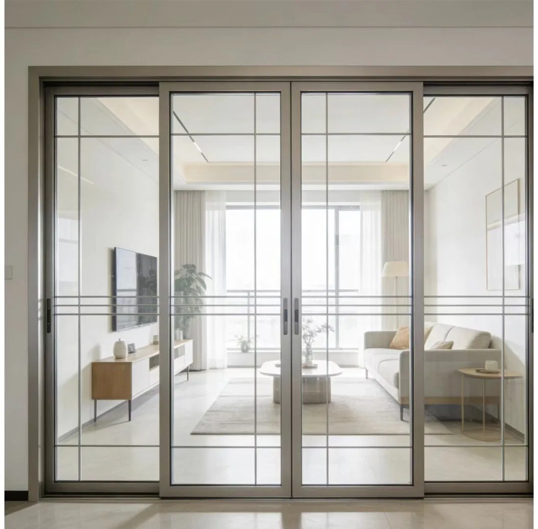 Раздвижная дверь из алюминиевого сплава с шумоизоляцией