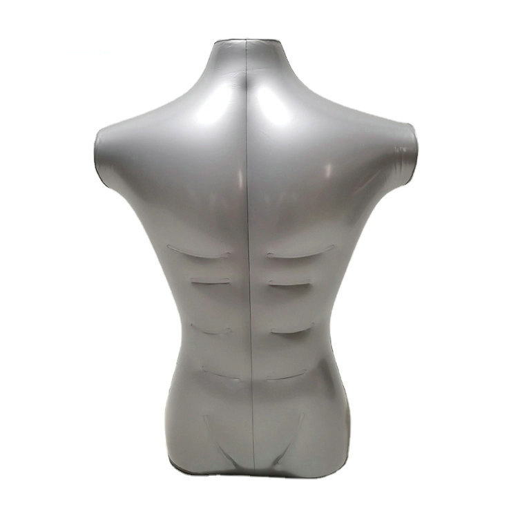Male Half-Body Without Head and Arm Fashion Model Inflatable Mannequin