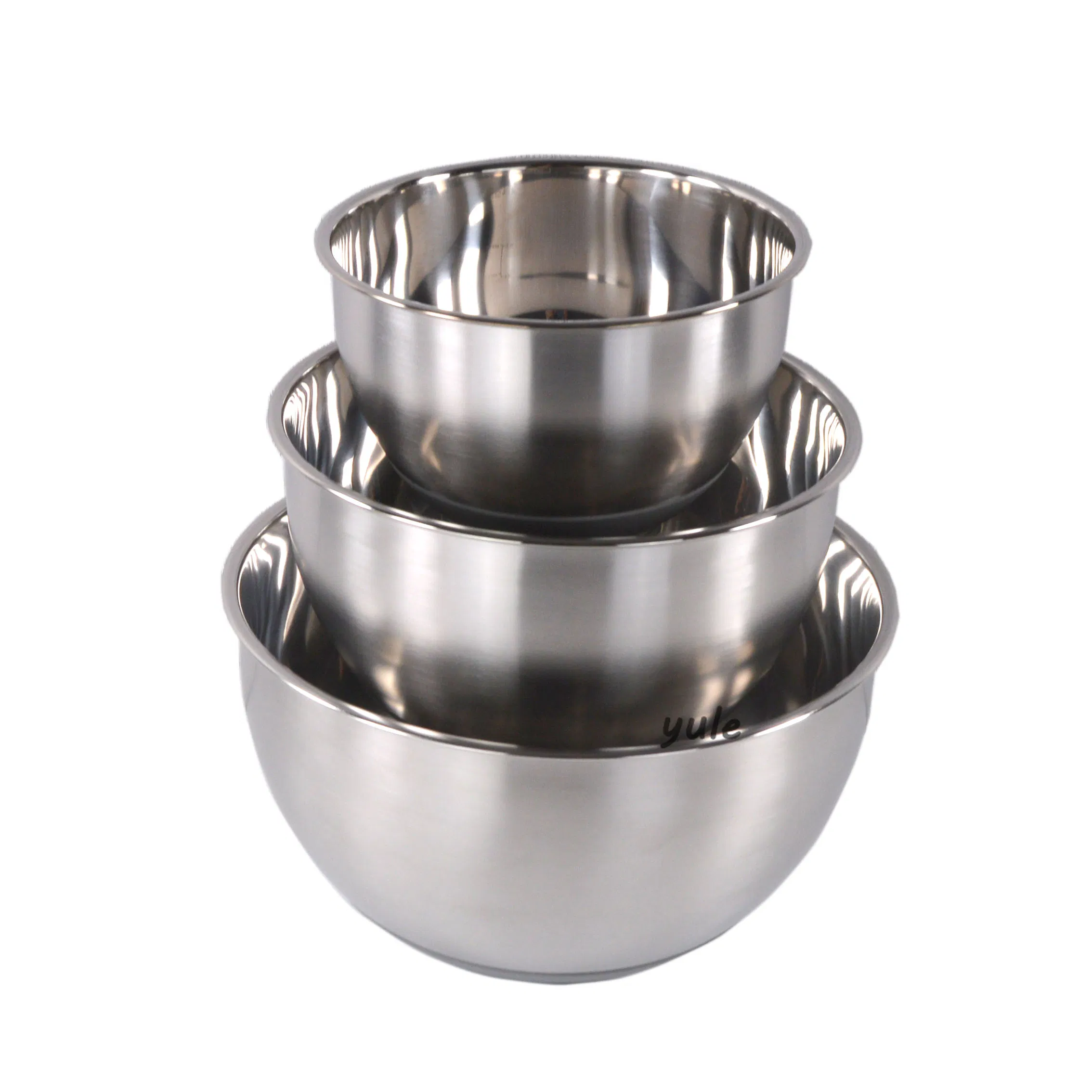8 PCS 14cm-30cm Height Quality Baking Salad Mixing Stainless Steel Bowl Stainless Steel Mixing Bowl