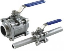 1000wog SS316/304 3PC Ball Valve with Mounting Pad